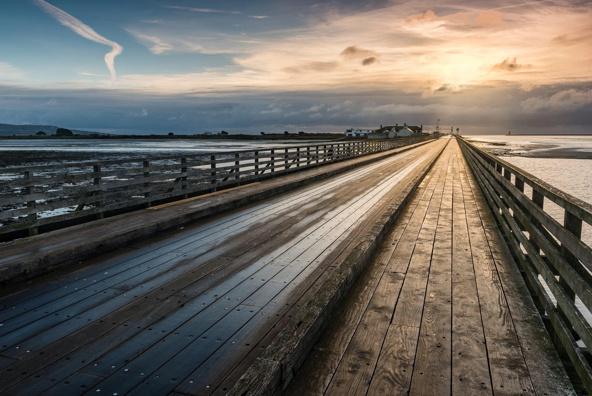 Dollymount Wooden Bridge Sunrise
