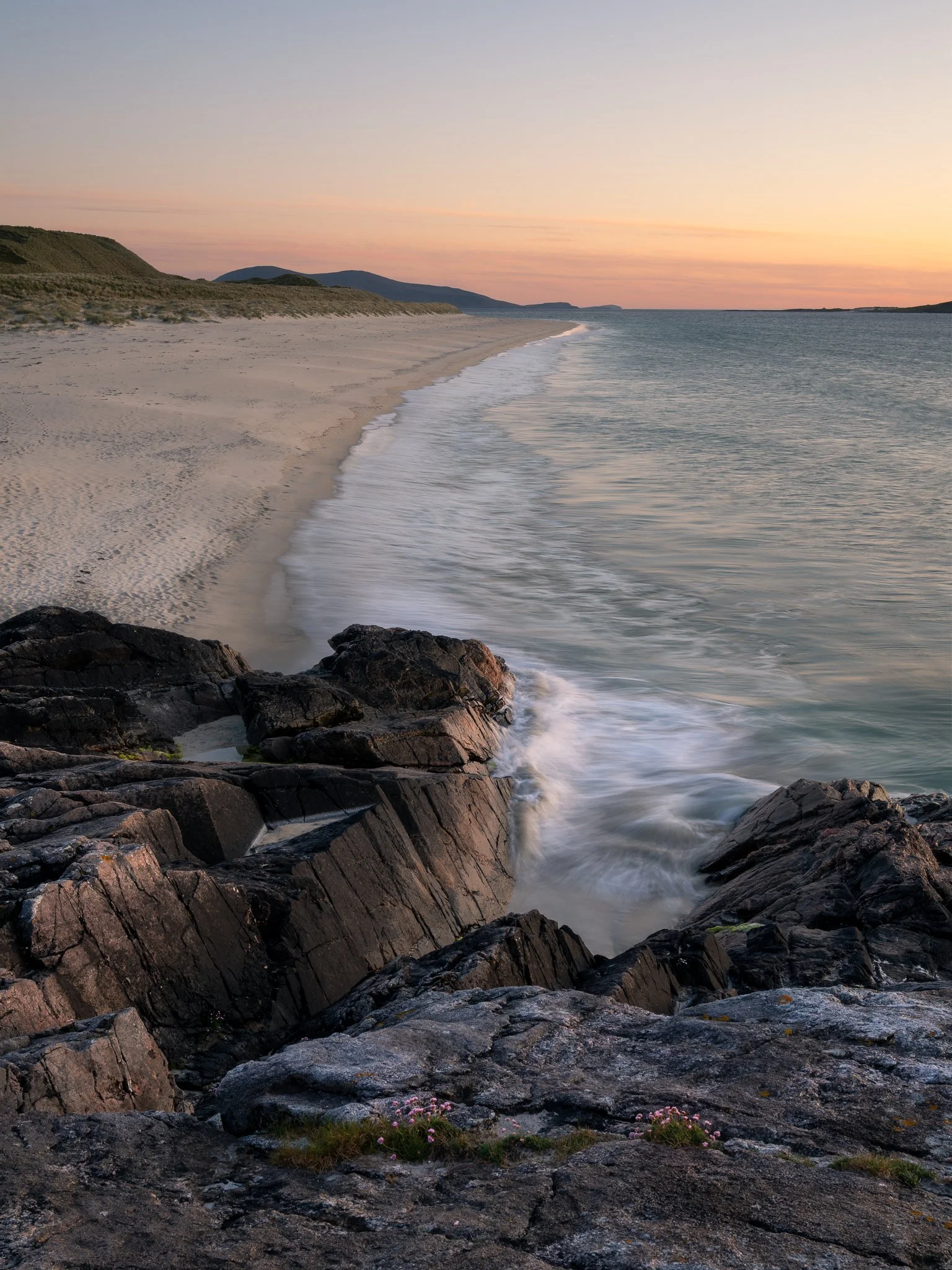 Sunset at Tràigh Rosamol