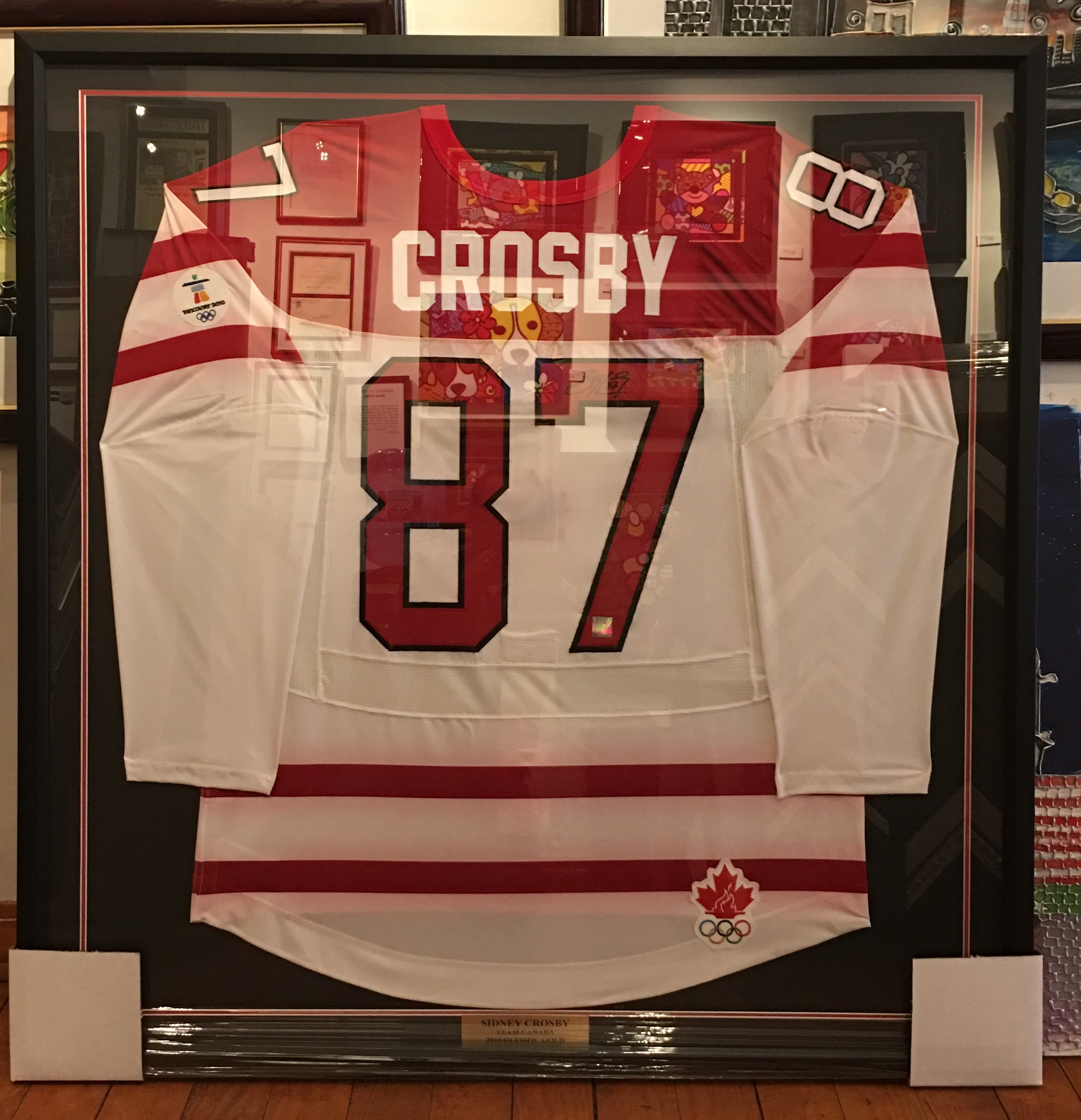 two sided jersey display case