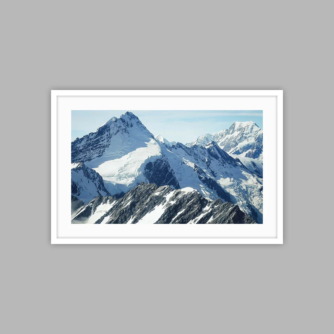 white frame white matte