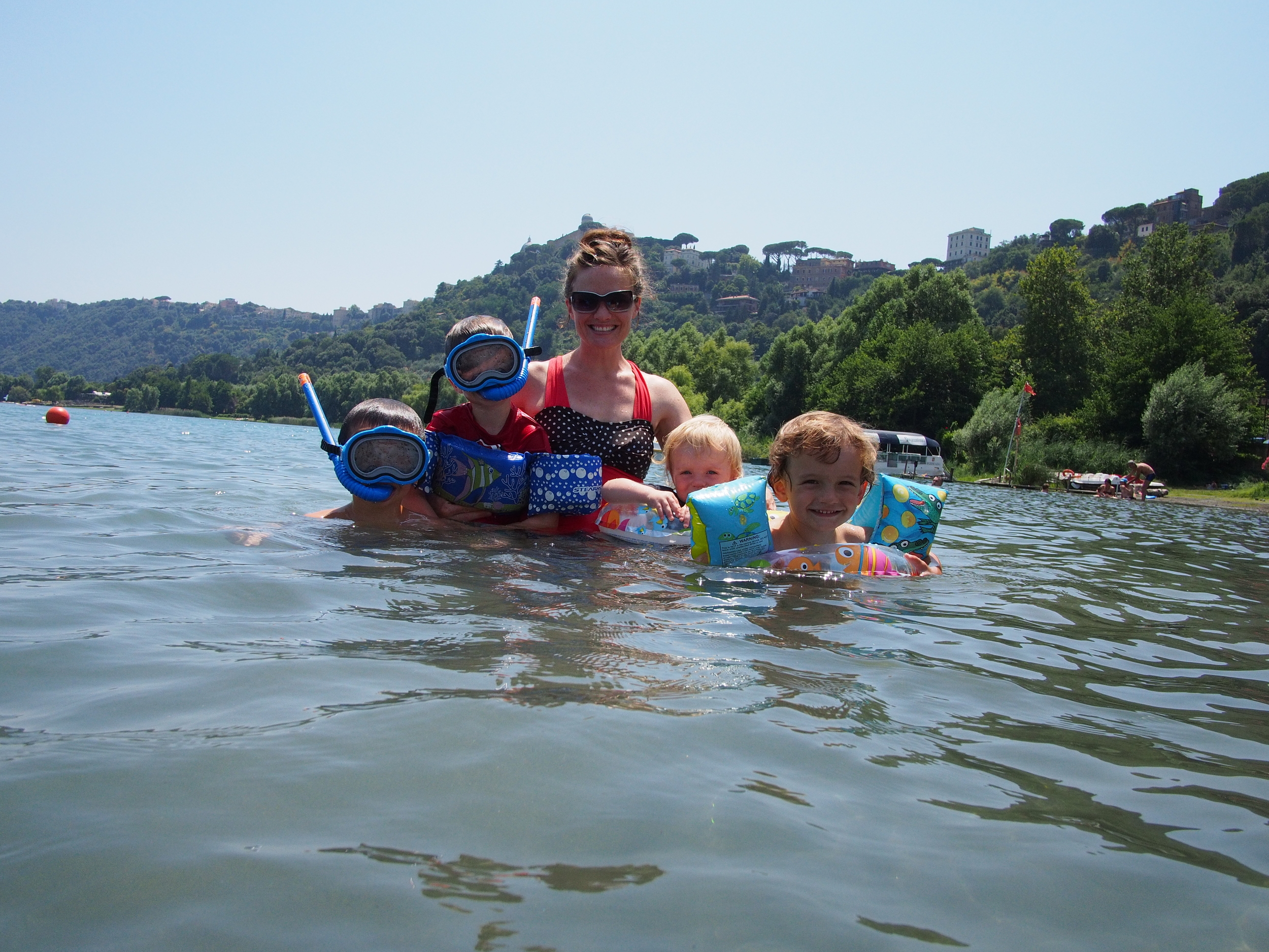  Pit-stop cool-off in Lago Albano, Italy. 