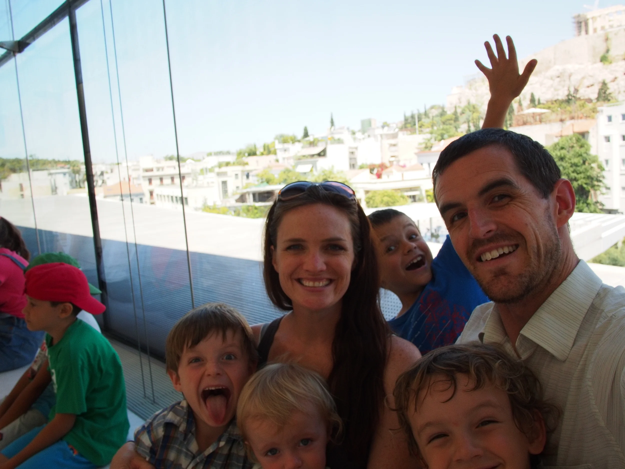  View of the Acropolis from the Acropolis Museum 