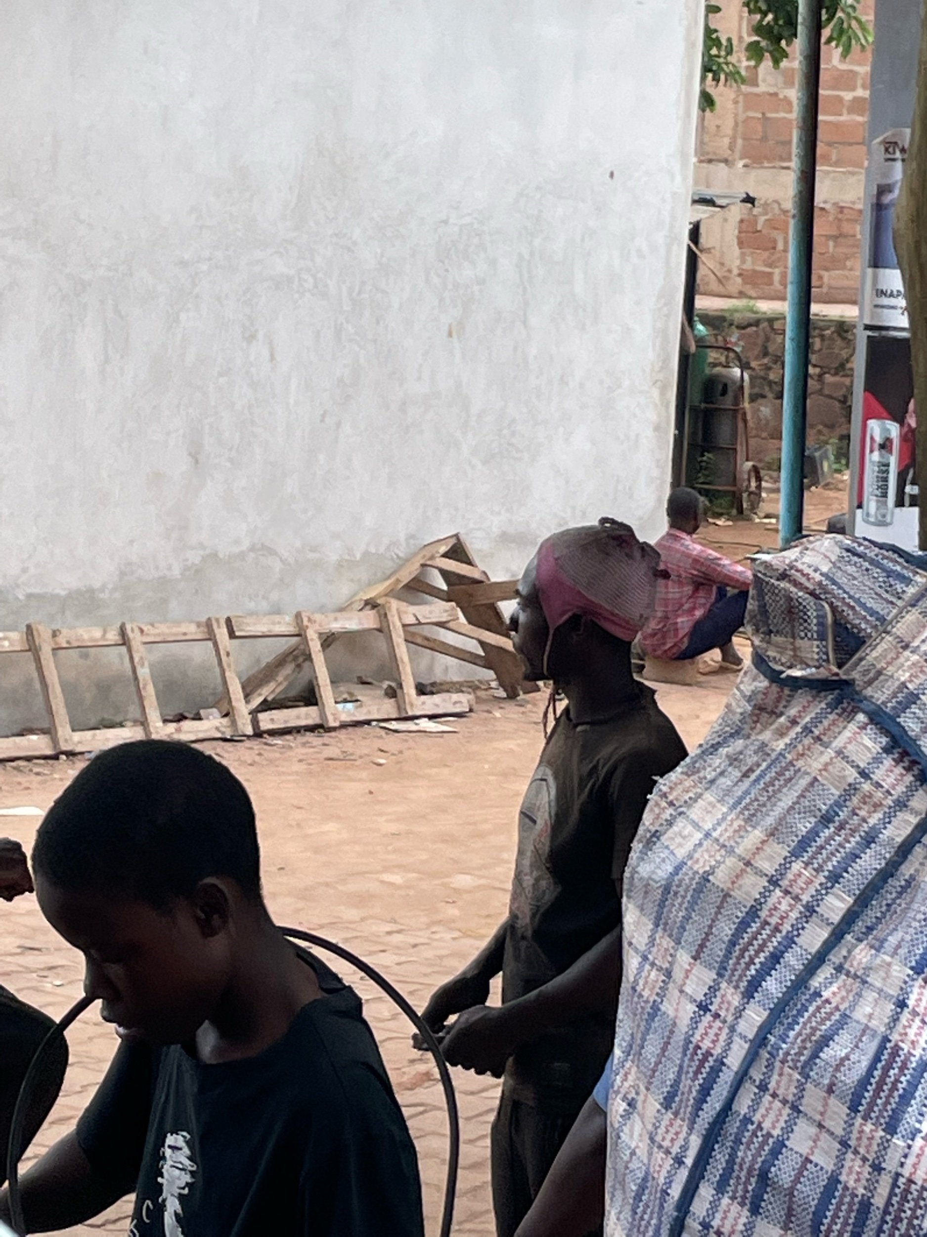 Practicality rules- this guy is wearing baby hat with zero irony and zero shame.