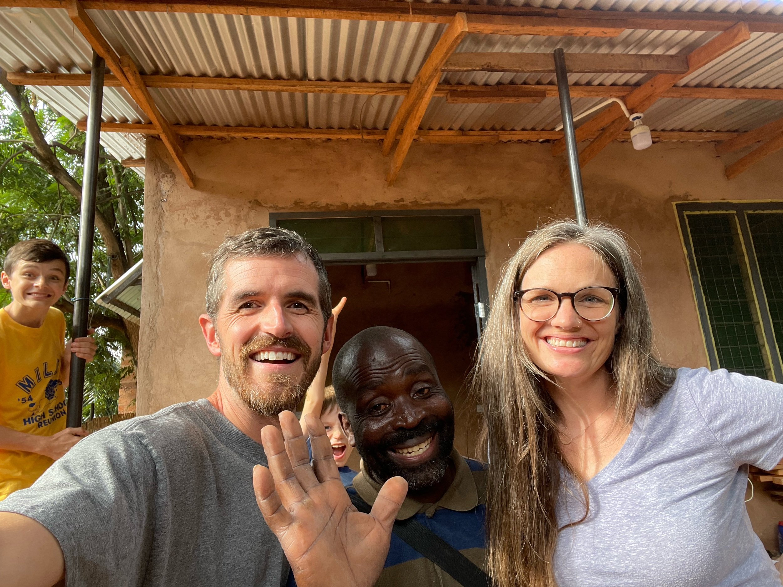 Onesimus is so happy to be done with the building!