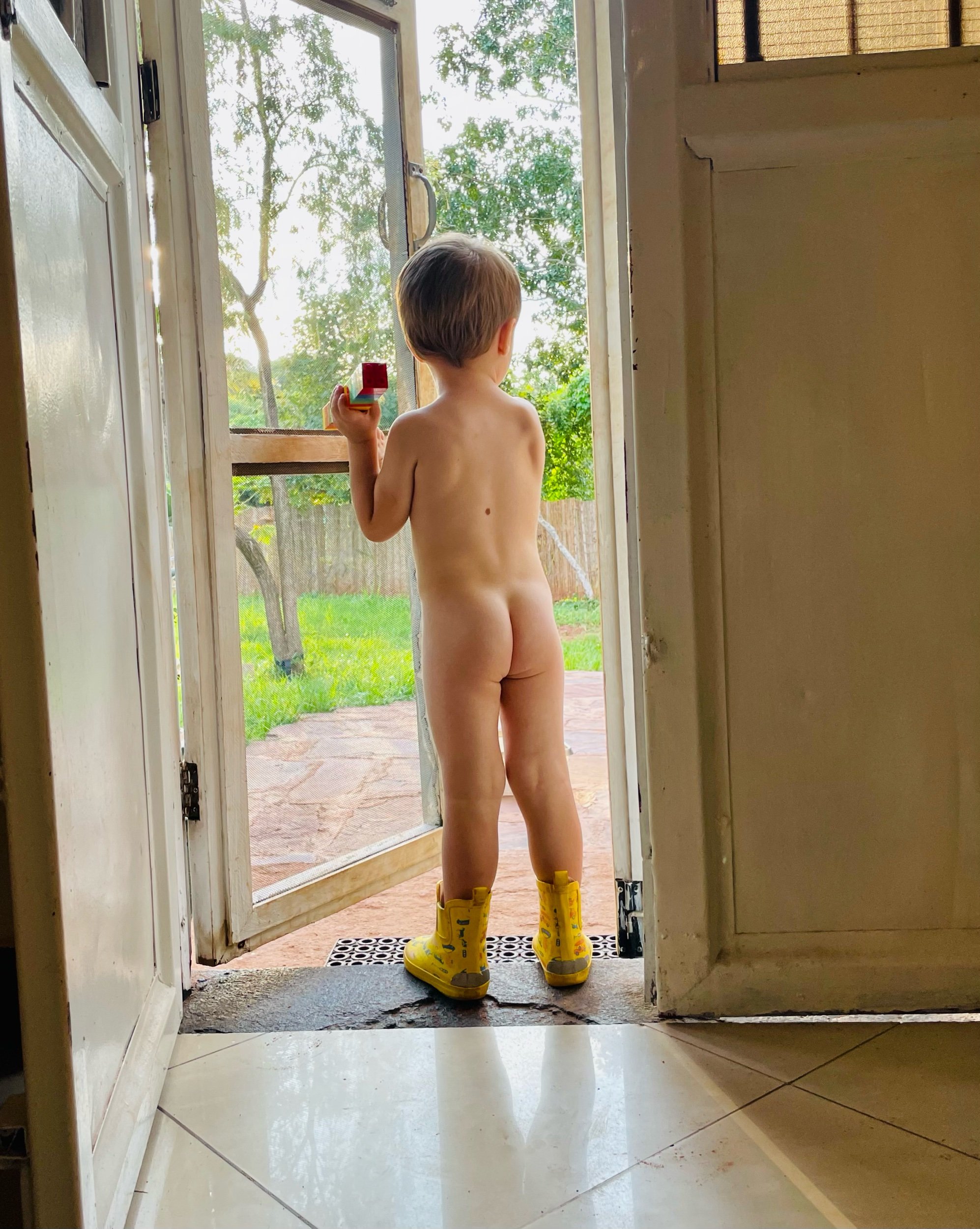 Buns and boots.