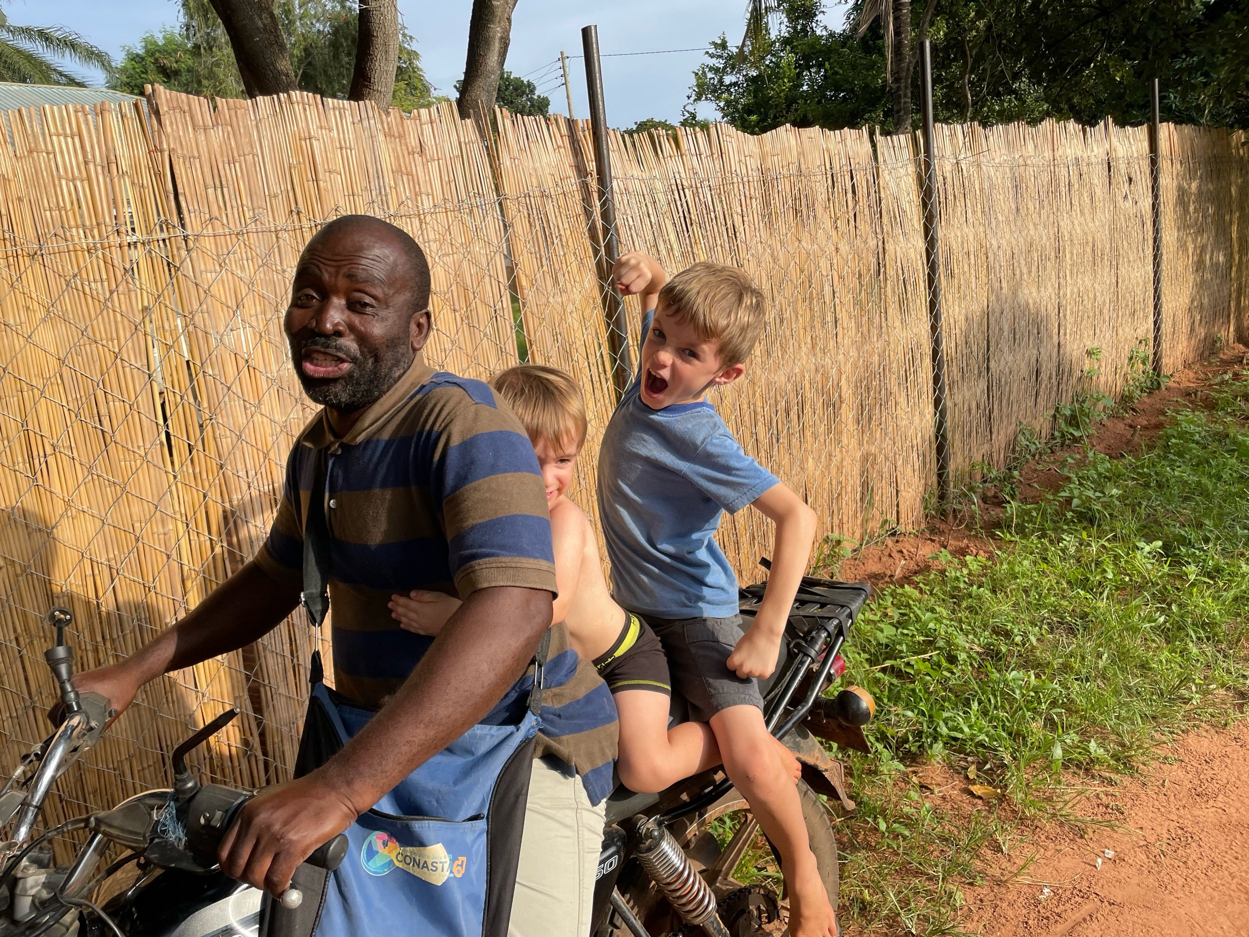 Luke and Zeke always want a ride to the corner…
