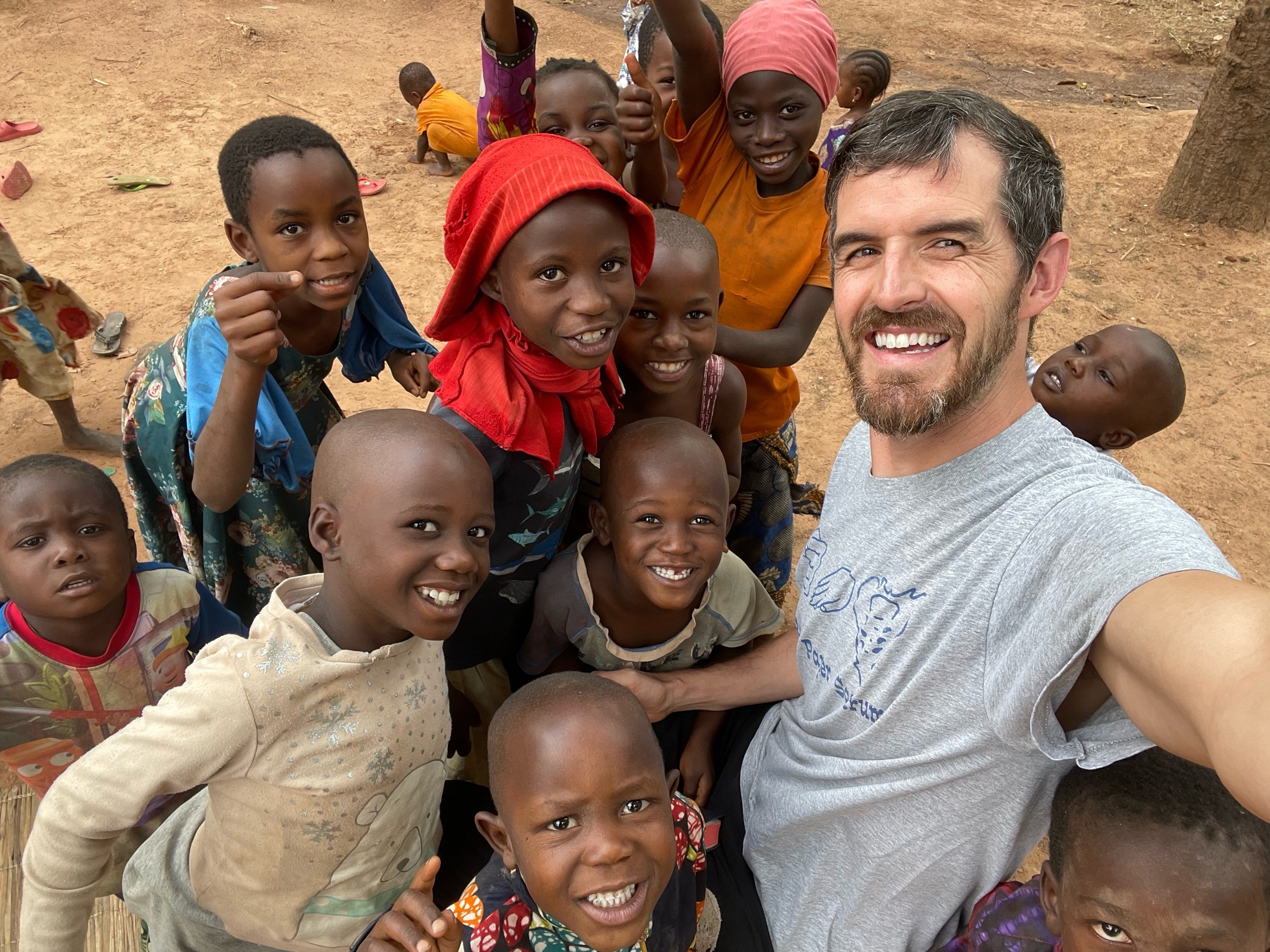 My little shadows in the village- sweet, sweet kids!
