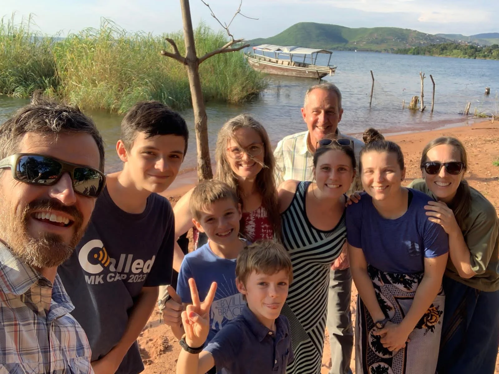 Beach time with our friends.