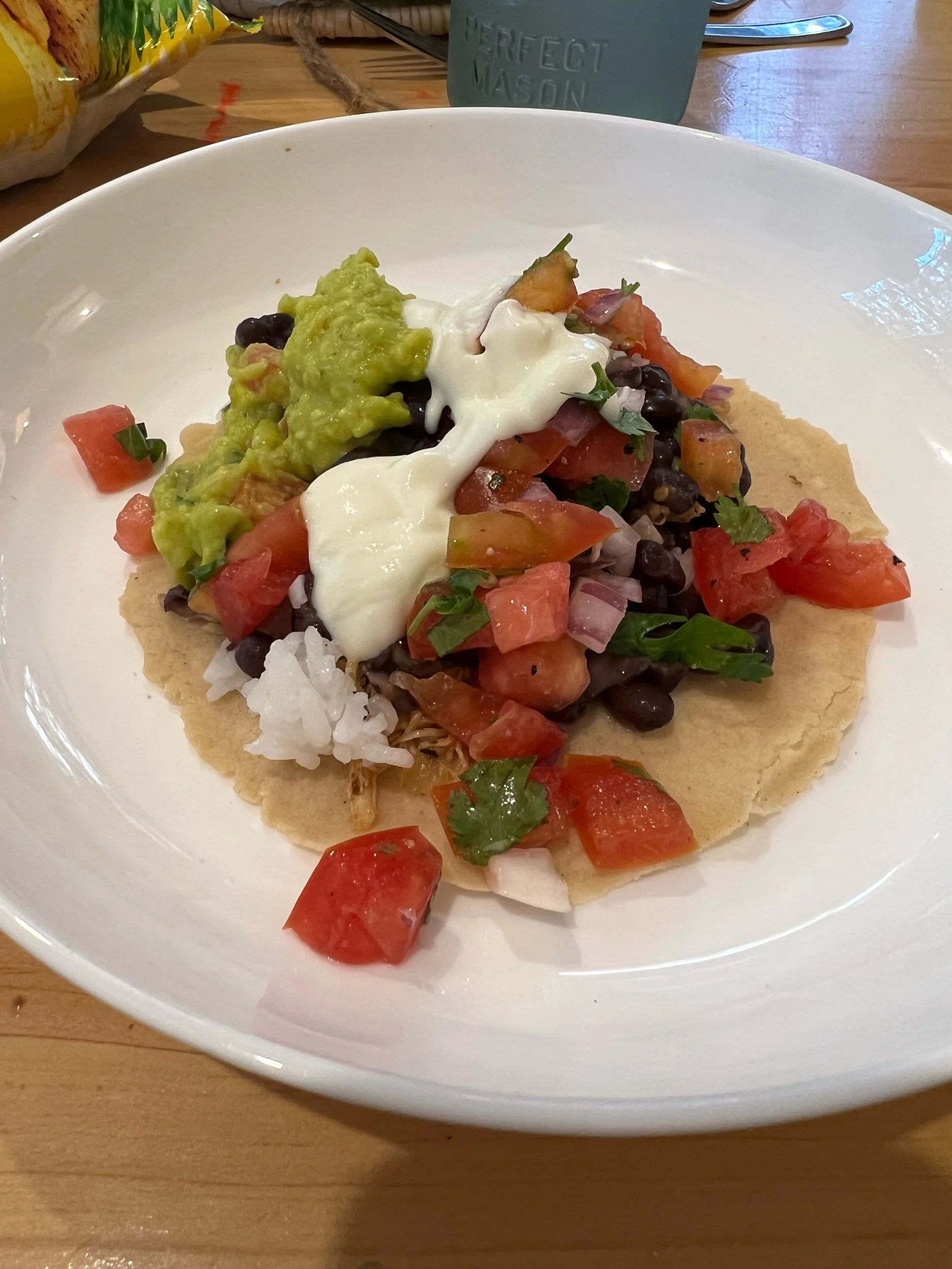Tacos with homegrown black beans!!