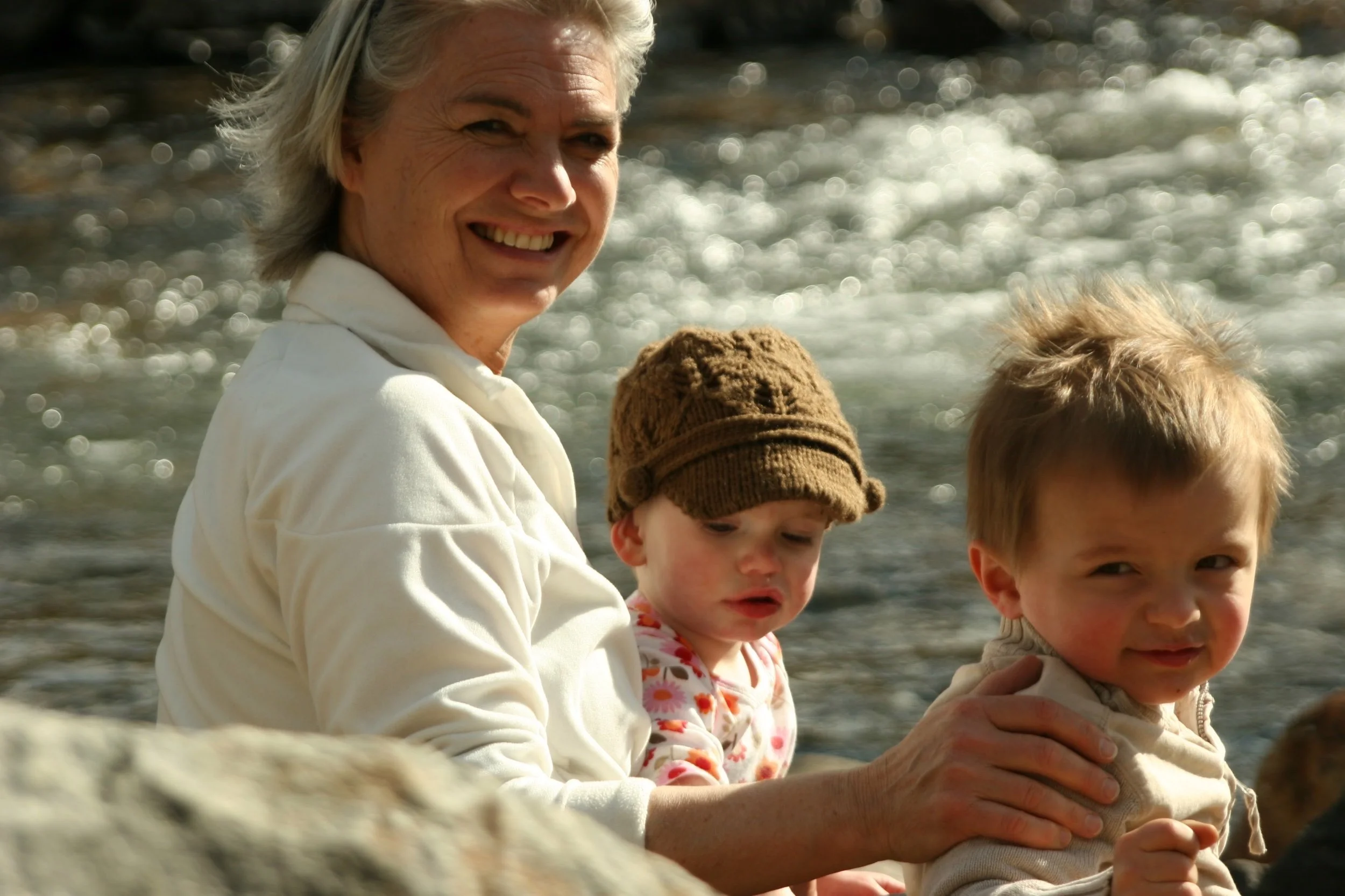 Down by the river with Elijah and Selah(cousin)