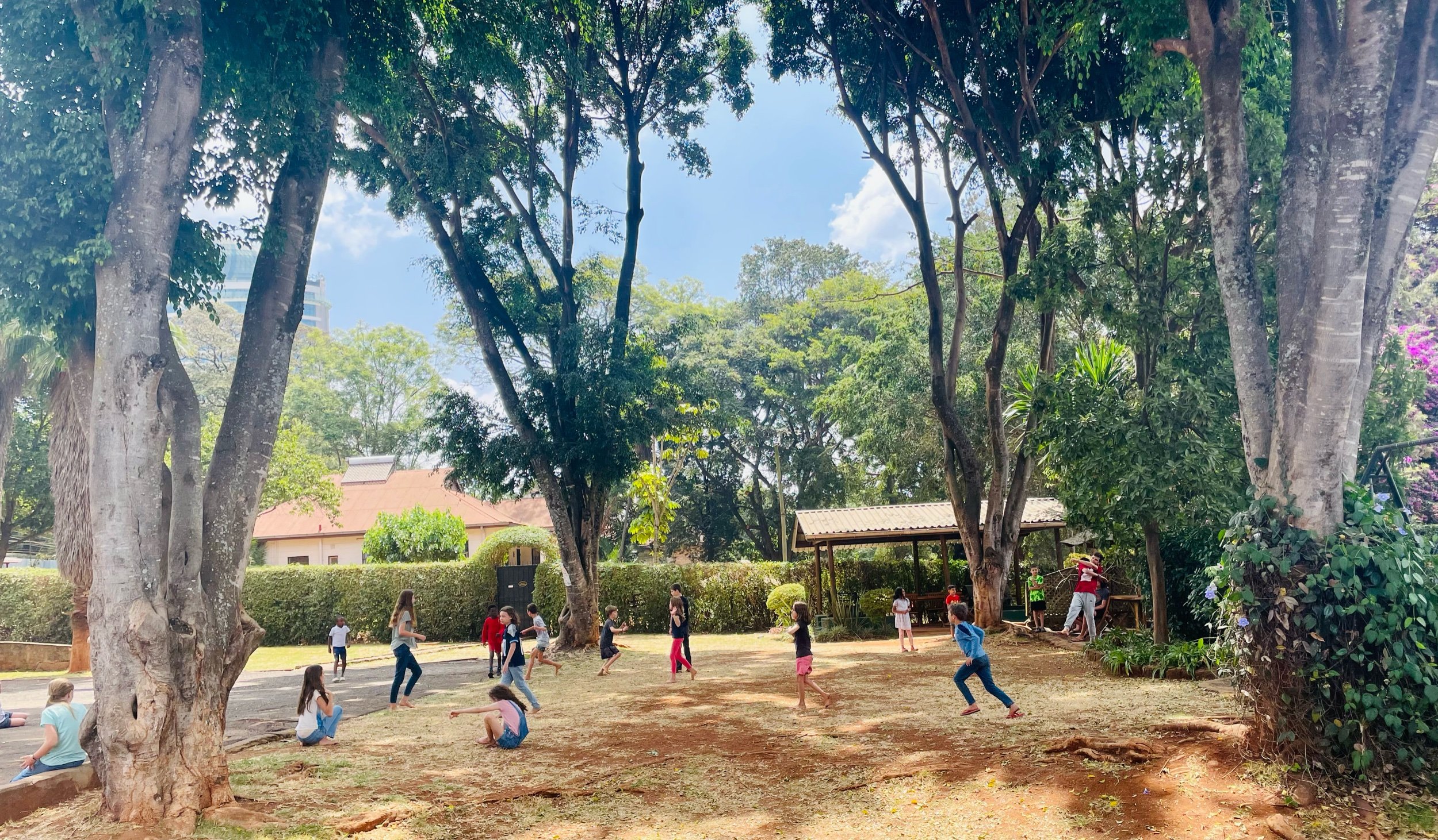 Play time at the hotel in Nairobi
