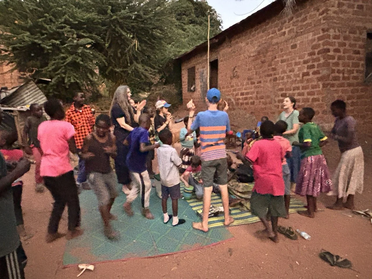 Jamming out with the watoto(children)