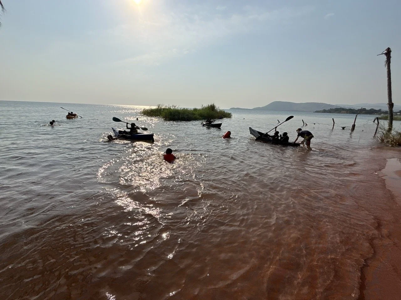 Lake day with the kids