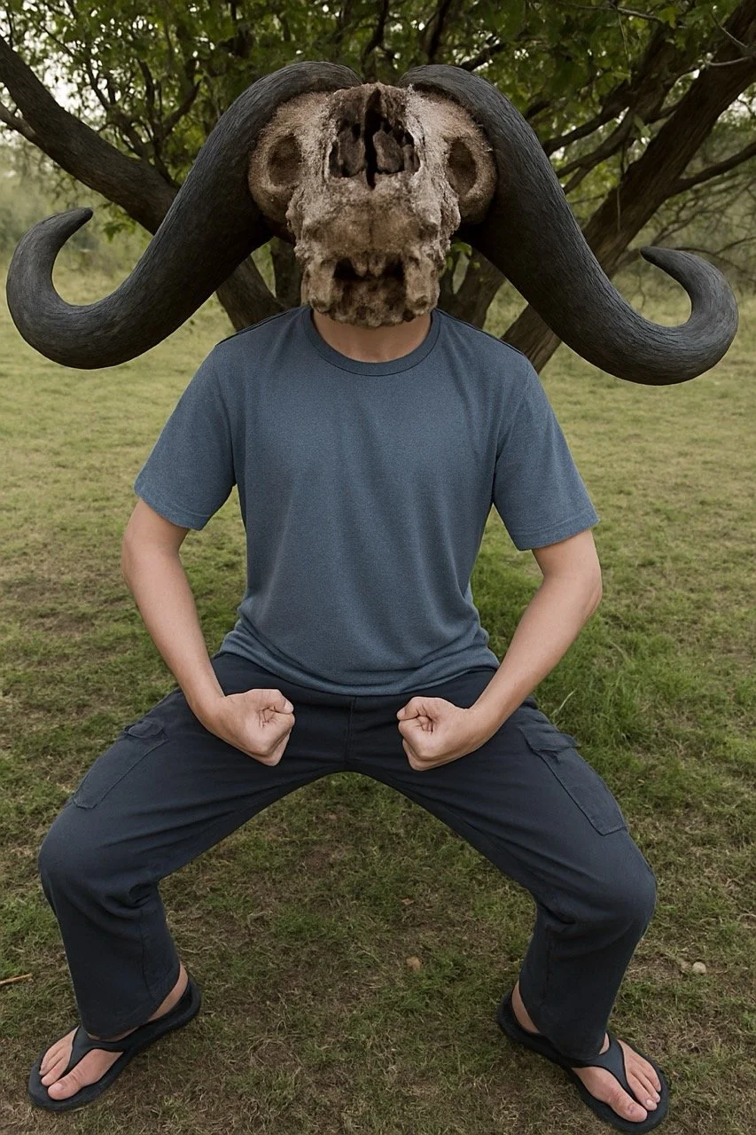 Elijah's minotaur impression