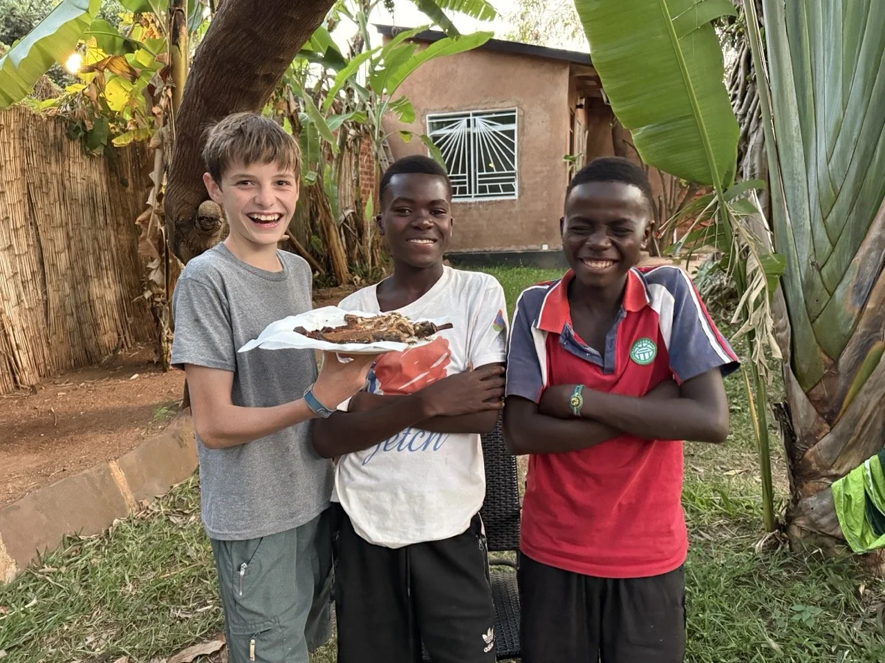 The chefs with their dagaa(small fish)
