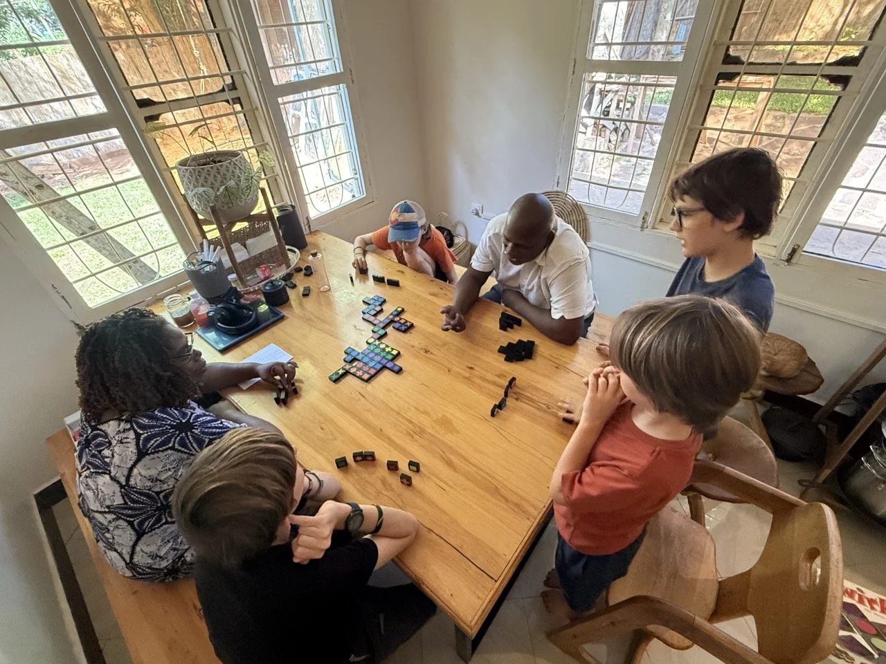 The Lees came to visit(and play games)!