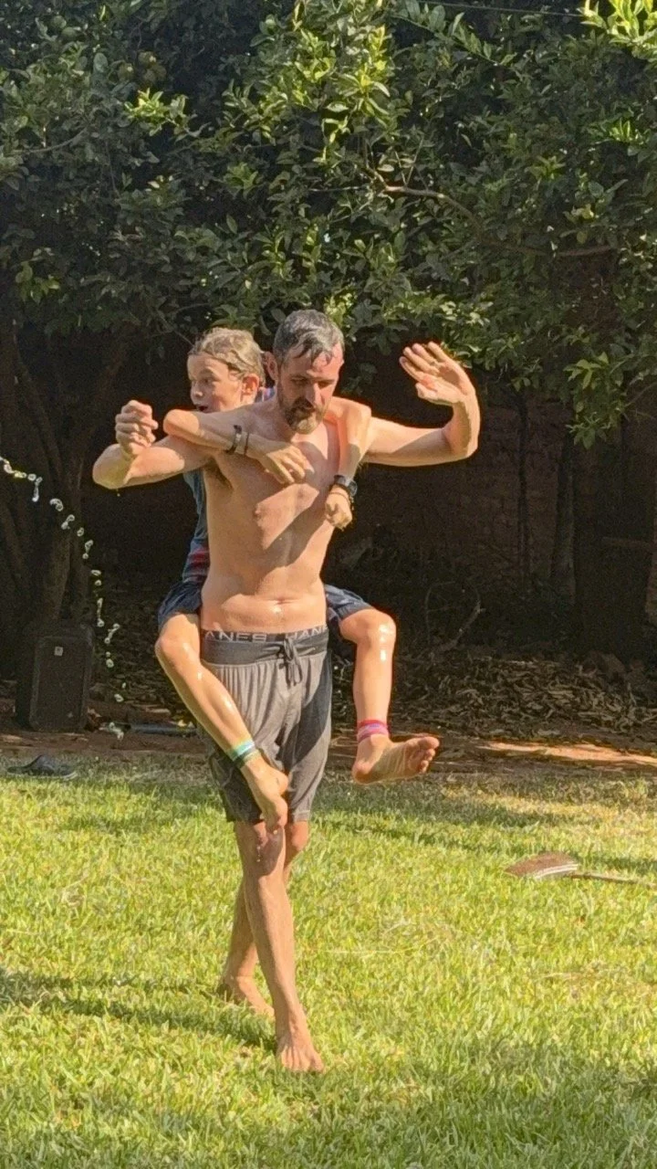My traditional birthday waterfight