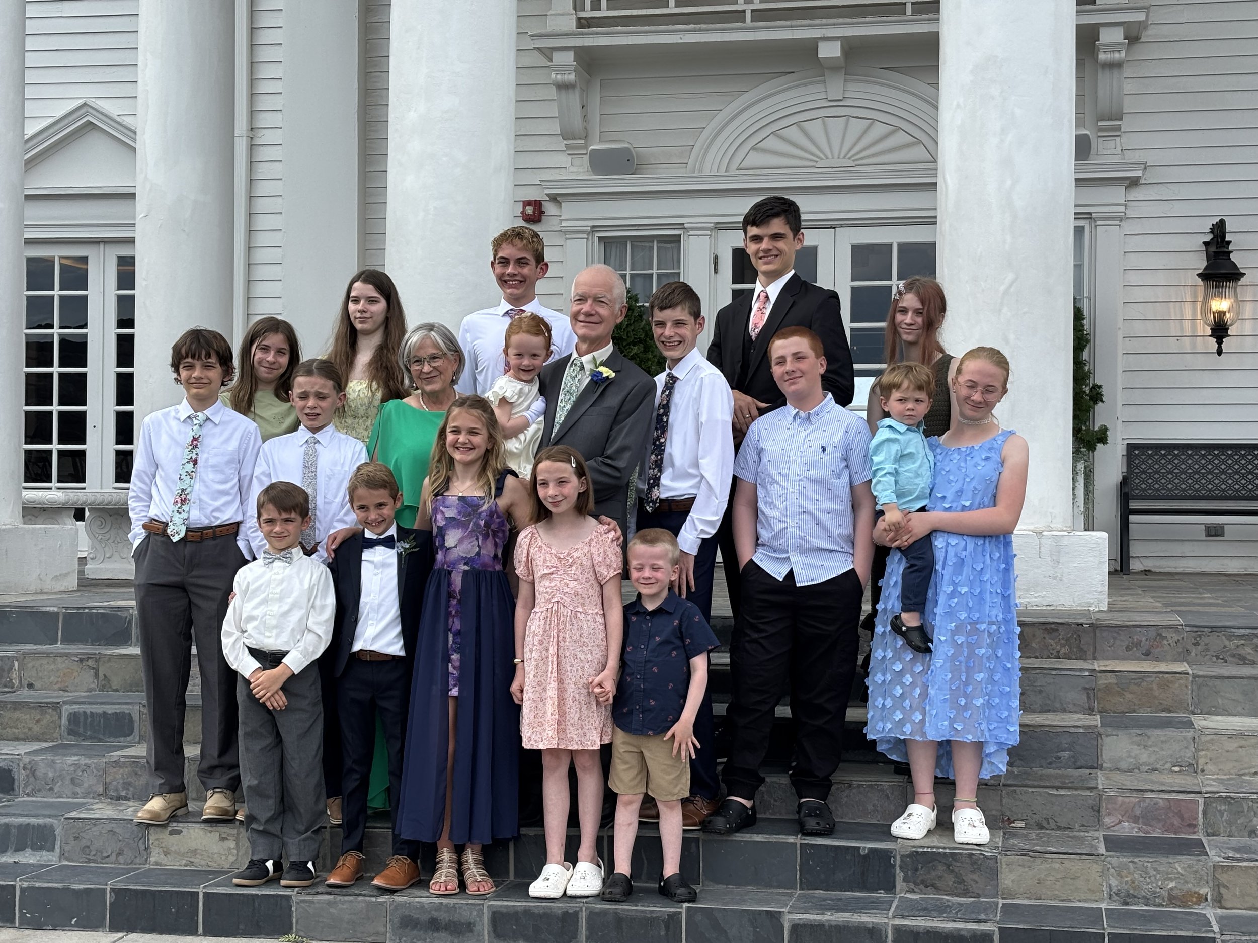 Almost all the grandkids at the wedding