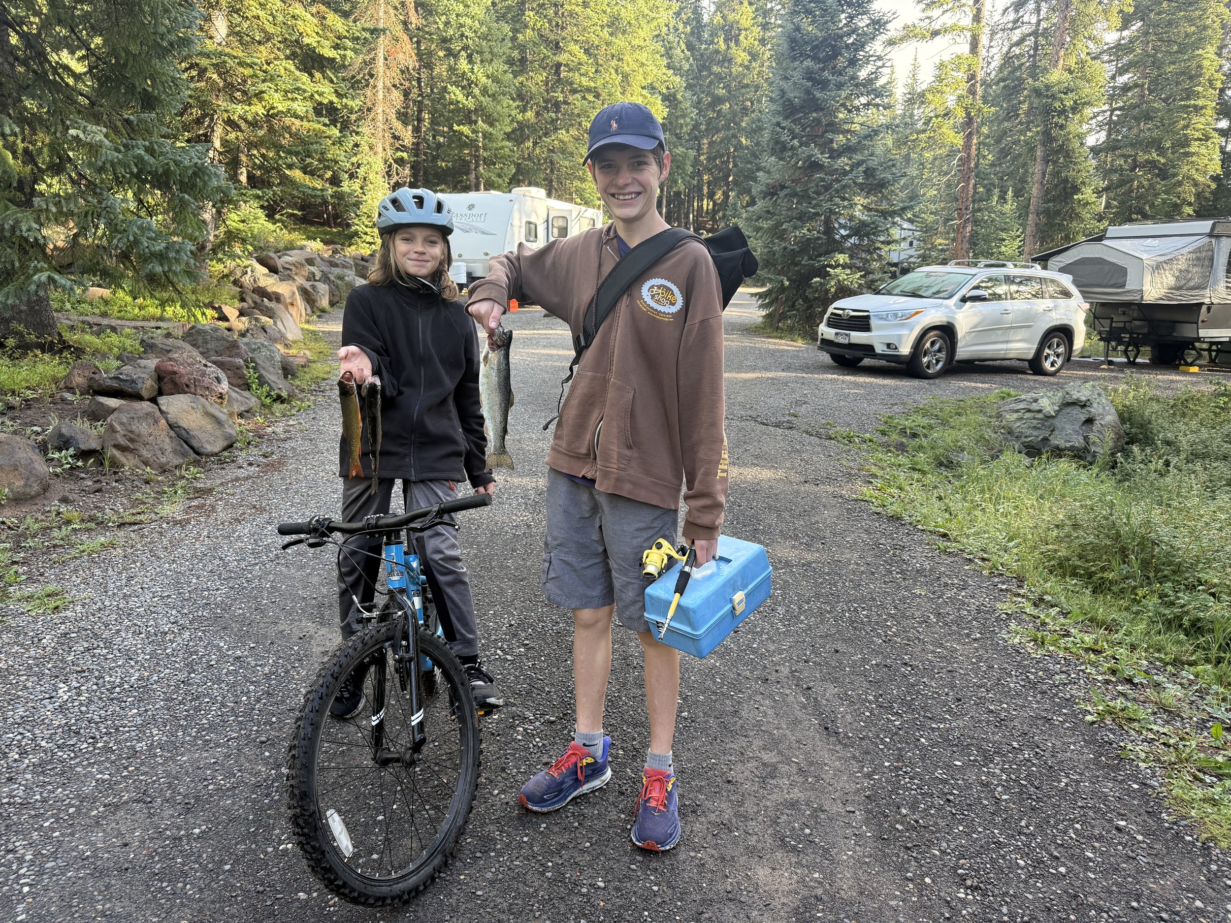 Camping and fishing on the Mesa