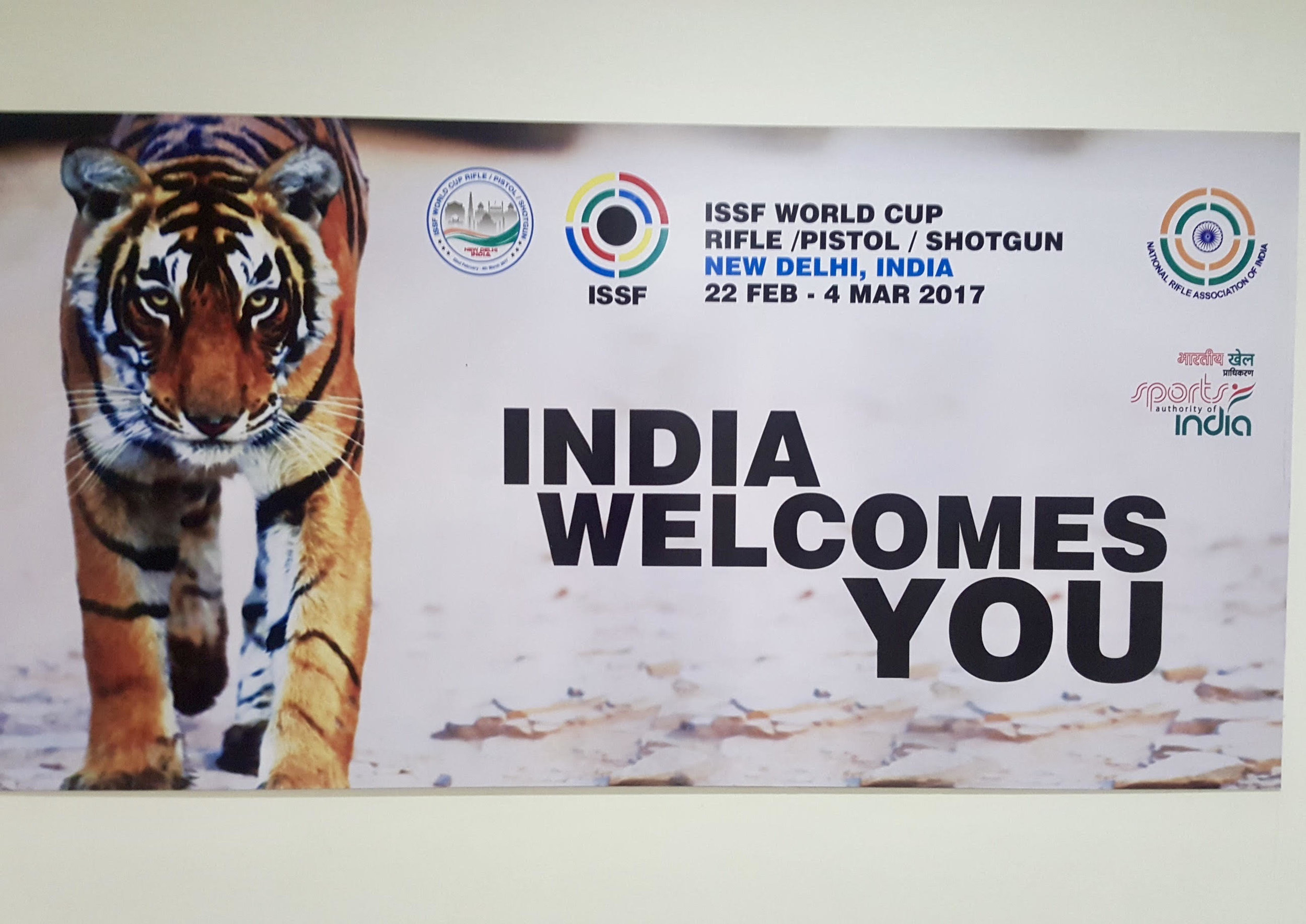 Beautiful banners welcoming athletes