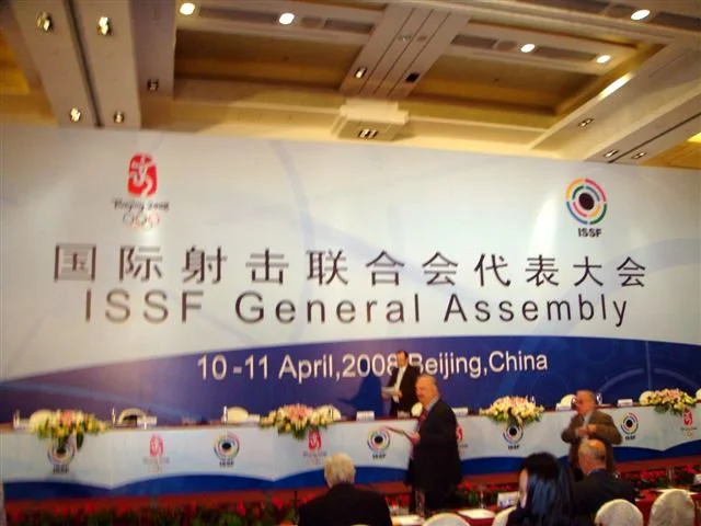 The ISSF General Assembly during the pre-Olympic test event