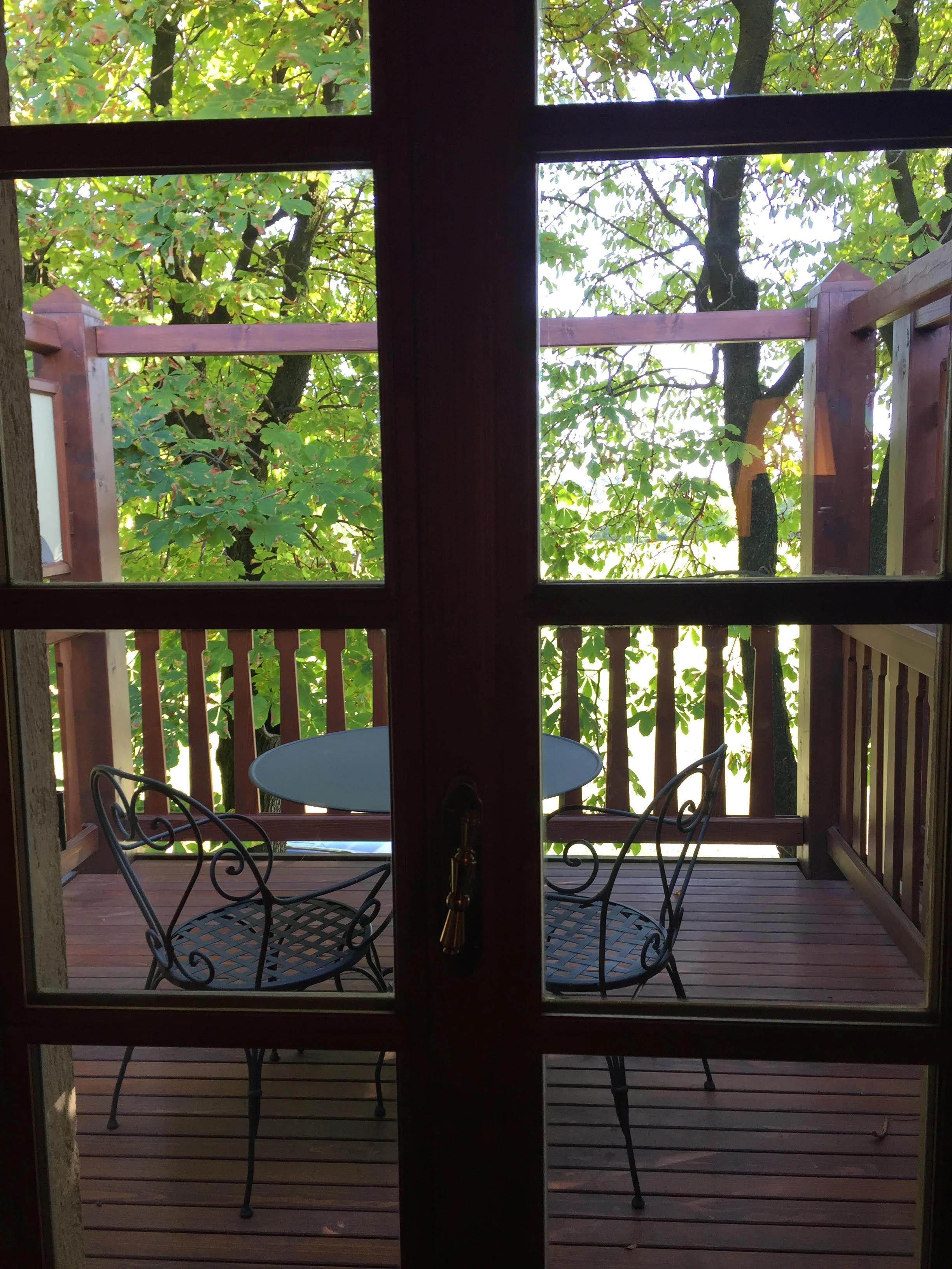 My little deck at the hotel in Lonato
