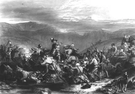 Covenanters battling against the king's troops.