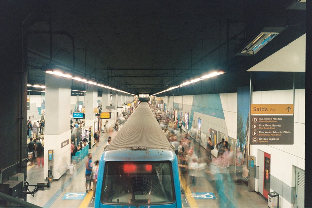 Metrô de Botafogo, analógica.