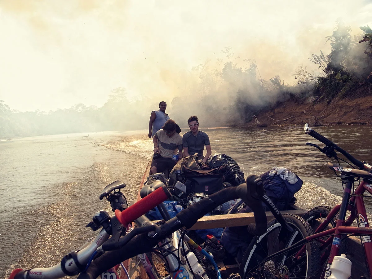 Austin and Chas near Yaviza, Panama