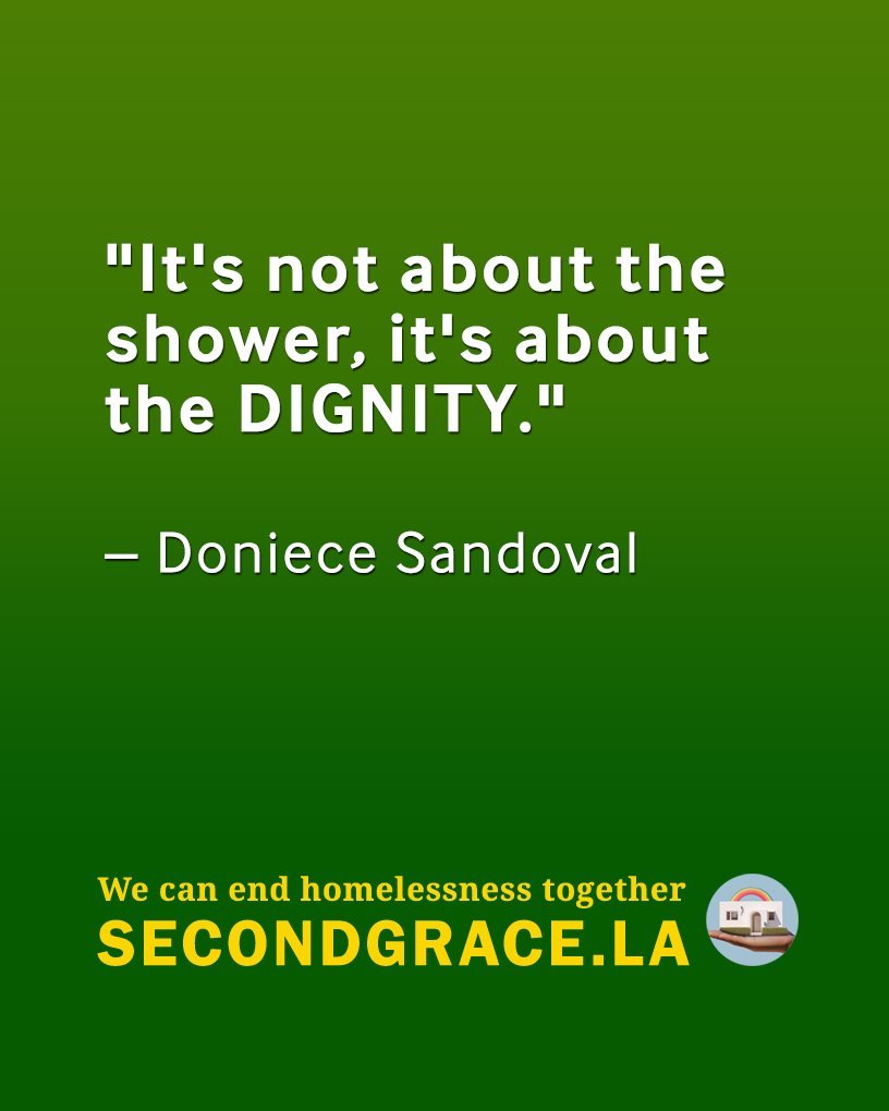 &quot;It's not about the shower, it's about the dignity.&quot; - Doniece Sandoval

These words changed my life. I became Lava Mae's first board member with lived experience, starting the best decade of my life.

Here's what I know: We can end homeles