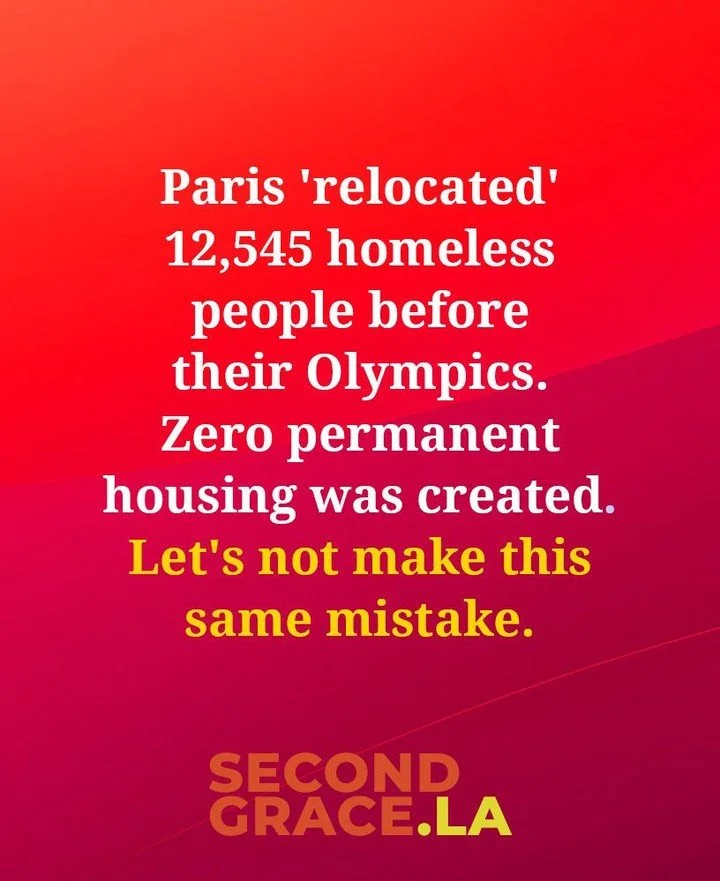 Before every Olympics, host cities face the same choice.

Our research found that over 20 years, Olympics displaced 2+ million people globally. The pattern is clear: hide the crisis, don't solve it.

LA can break this pattern. We have 3 years to buil