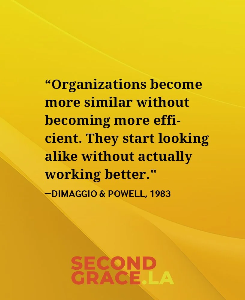 I've had this conversation a hundred times with nonprofit leaders: &quot;The funding is great, but now we barely recognize our own organization.&quot;

It starts small. A funder wants quarterly reports with specific metrics. Another wants C-suite tit
