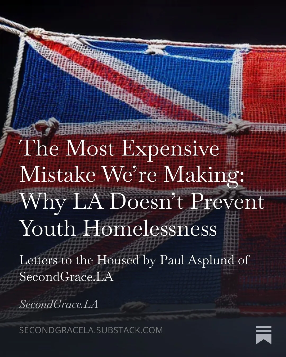 The most expensive mistake we're making on homelessness isn't what we're spending money on.
It's what we're not spending money on.

In Greater Manchester, England, they launched a youth homelessness prevention program in 2021. Every young person at r