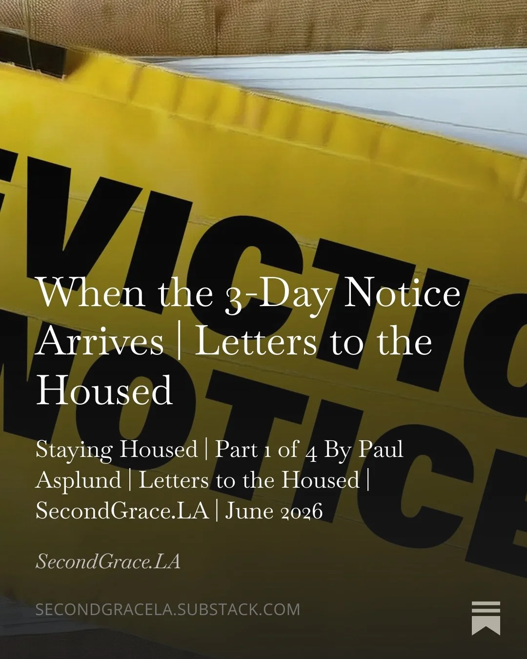 A three-day notice is not an eviction.

Most people don't know that. And some landlords are counting on it.

Paul Asplund's new series &mdash; Staying Housed &mdash; opens with the story of a woman who held her household together for five months whil