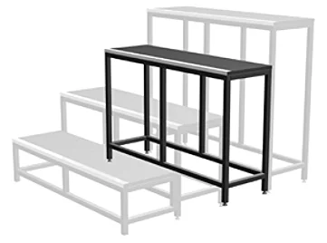 60cm High Black Stage Step Addition - $20.00