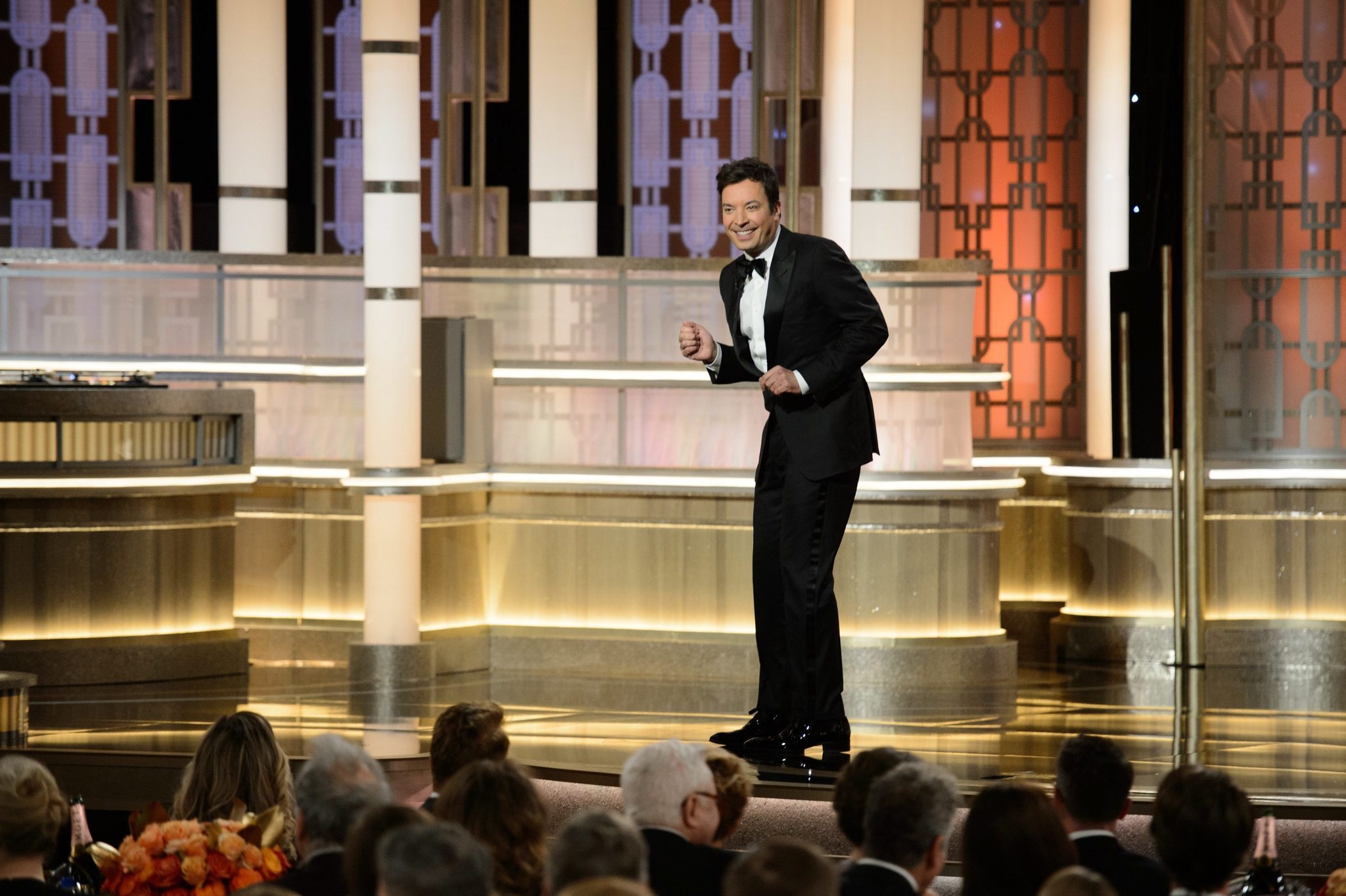  Set design Golden Globes circa 2017 via latimes.com