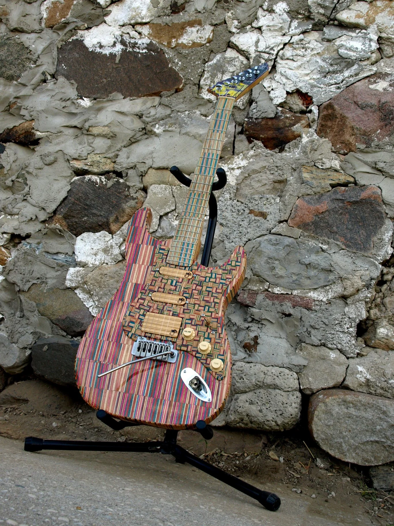 Recycled Skateboard Guitar