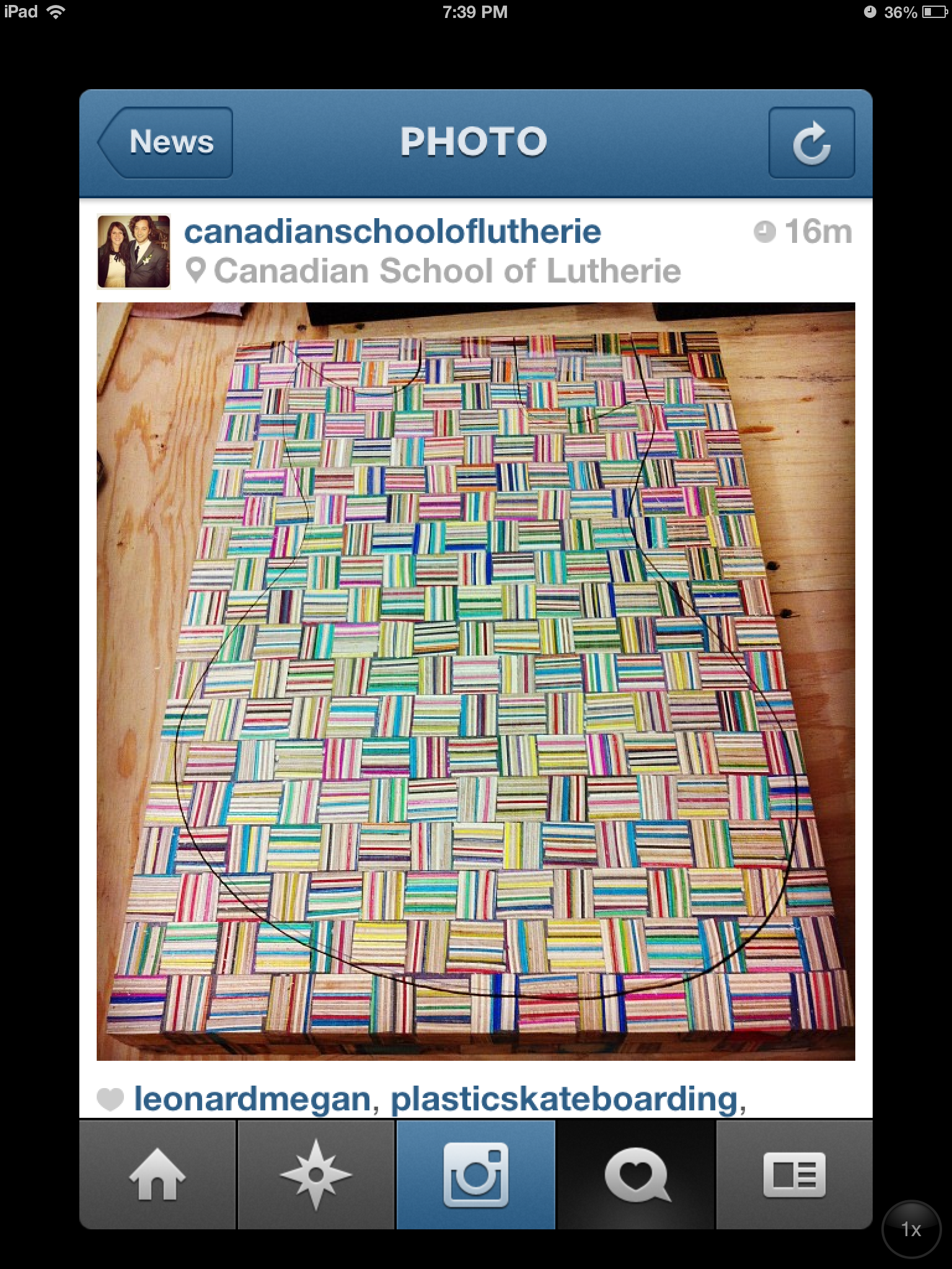 Recycled Skateboard Guitar