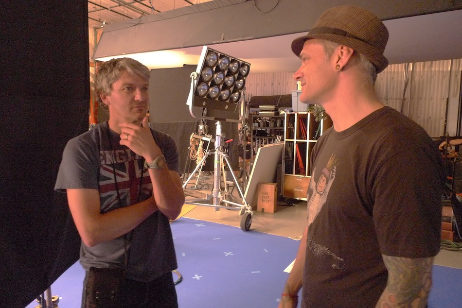   Cooper and DP Kevin Fletcher in full-on cinematic contemplation mode.  
