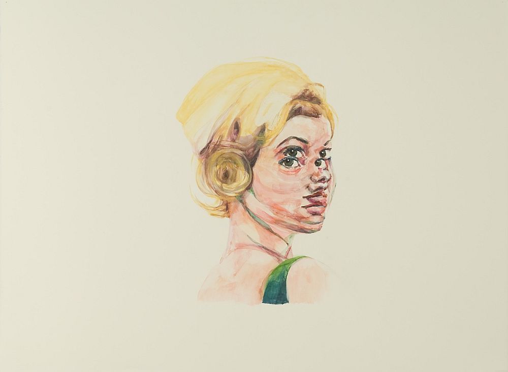 Seam Splitter , 2013, watercolor on paper, 22 x 30 inches, Collection of Joanne LaMotte