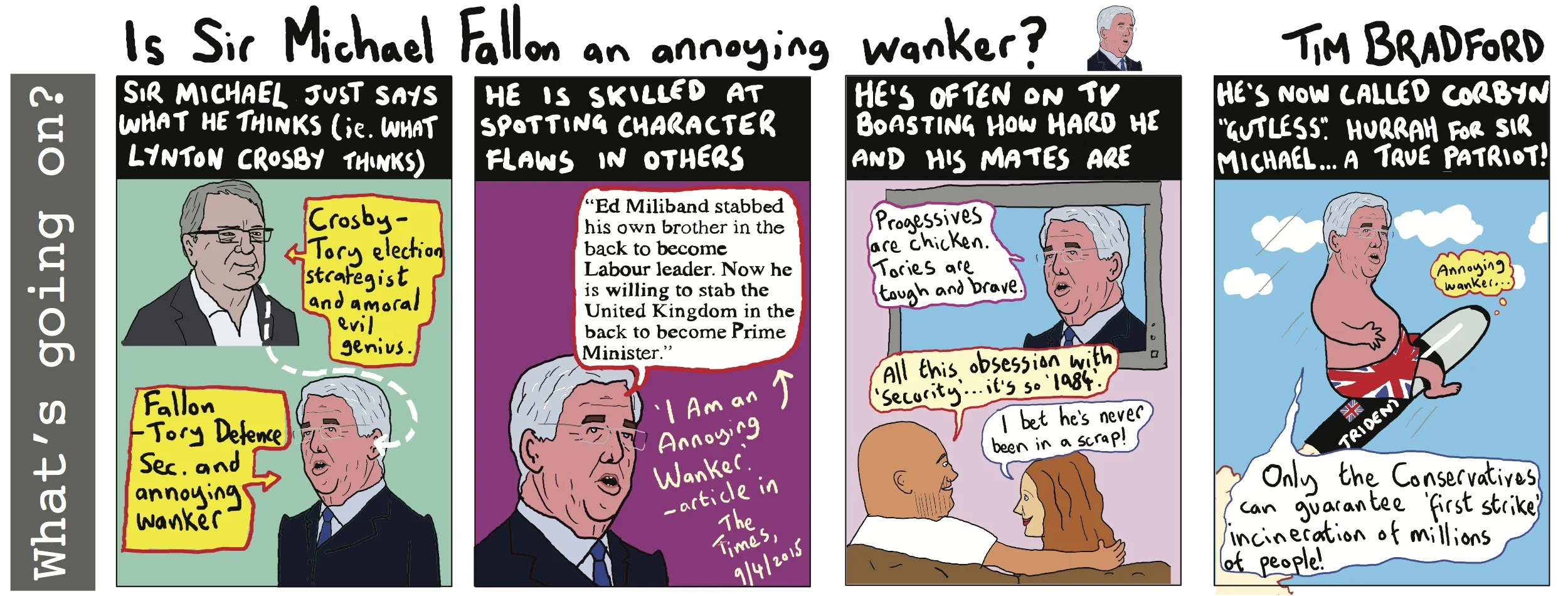 Is Sir Michael Fallon an annoying wanker? - 05/05/17