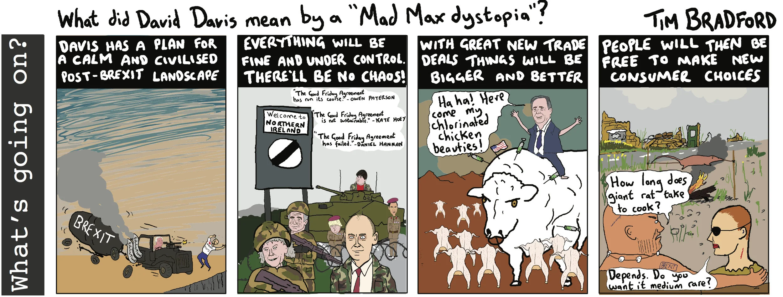What did David Davis mean by a "Mad Max dystopia"? 20/02/18
