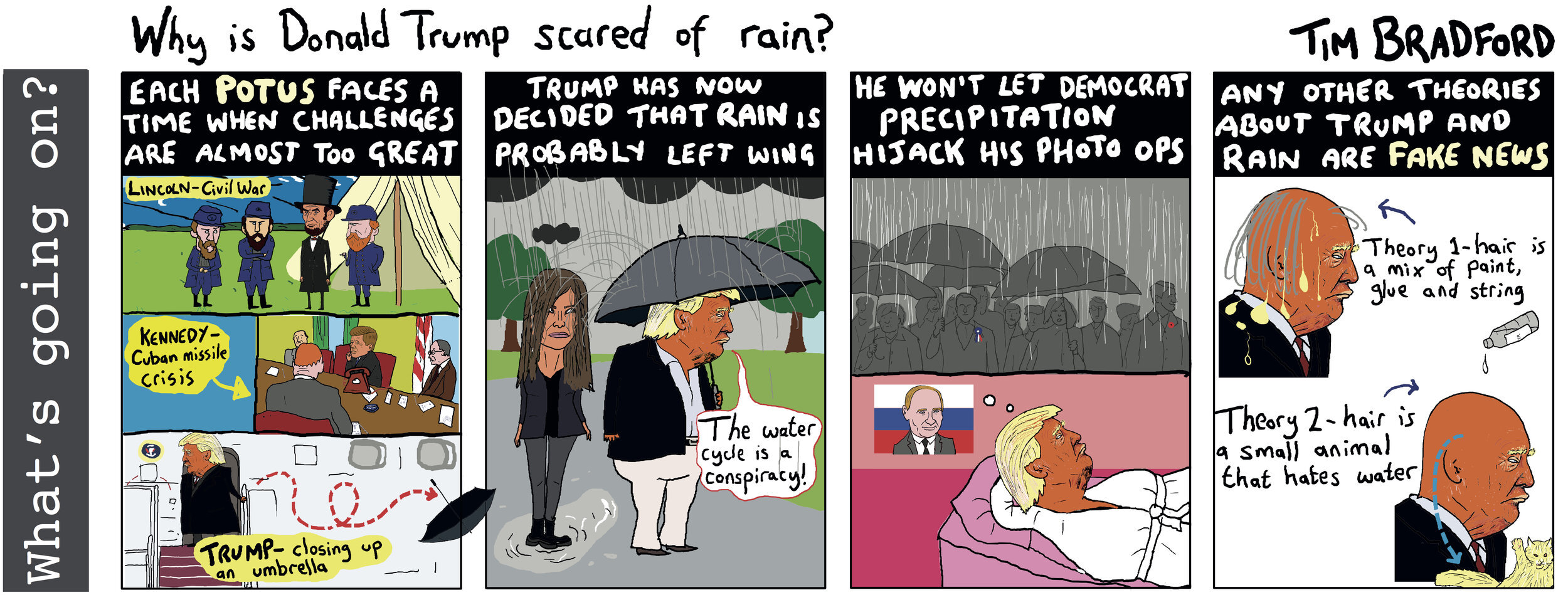 Why is Donald Trump scared of rain? - 13/11/2018