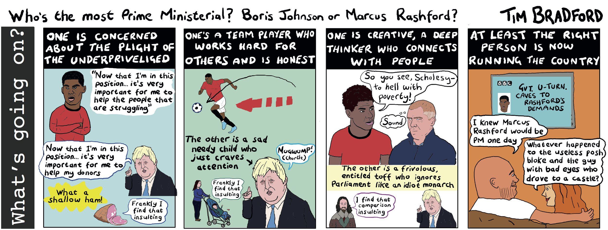 Who's the most prime ministerial? Boris Johnson or Marcus Rashford? - 16/06/2020