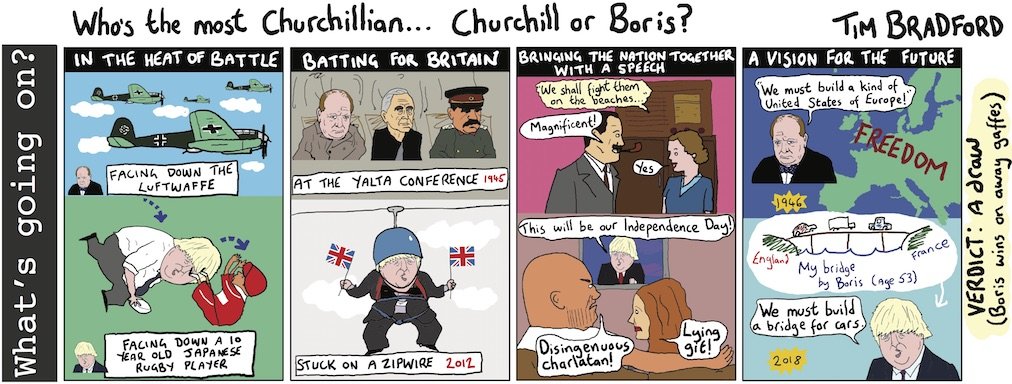 Who's the most Churchillian... Churchill or Boris? 23/01/18