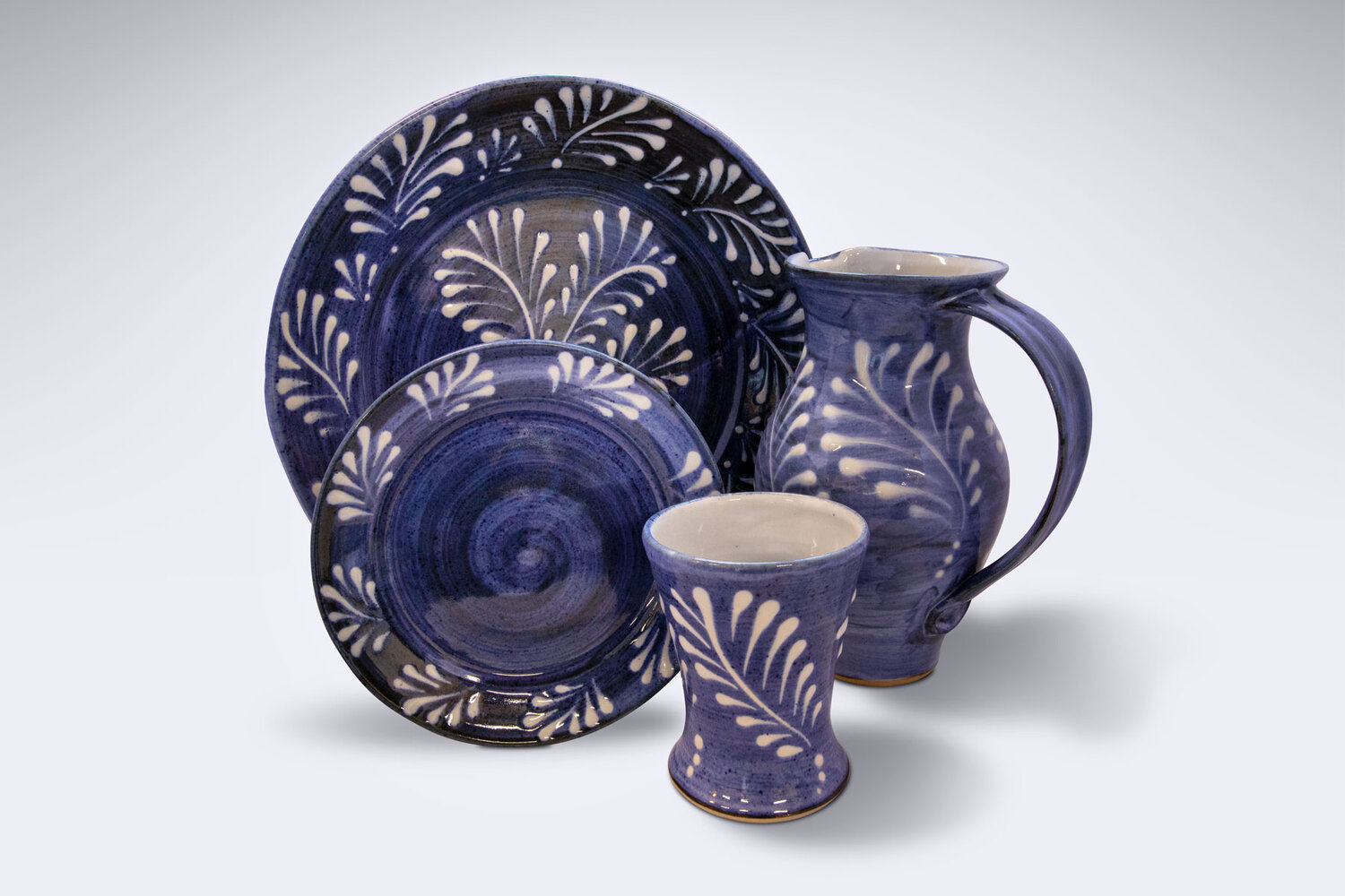Drinks with Friends Set - Slip Trail Collection — Nicole Hummel Ceramics