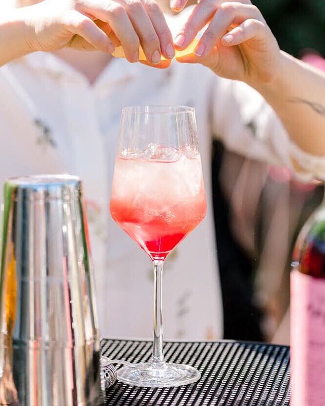 Our Stone Fruit Spritz is a bitter, bright, refreshing drink for any time of day. Made with gentian Amaro, house made plum shrub, sparkling wine and twist of meyer lemon peel 🍋 gorgeous photo by @agsphotoart