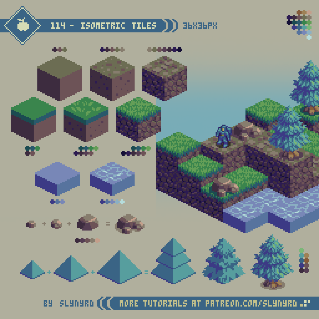 Isometric Transforms Pixelblog - 41 - Isometric Pixel art — SLYNYRD