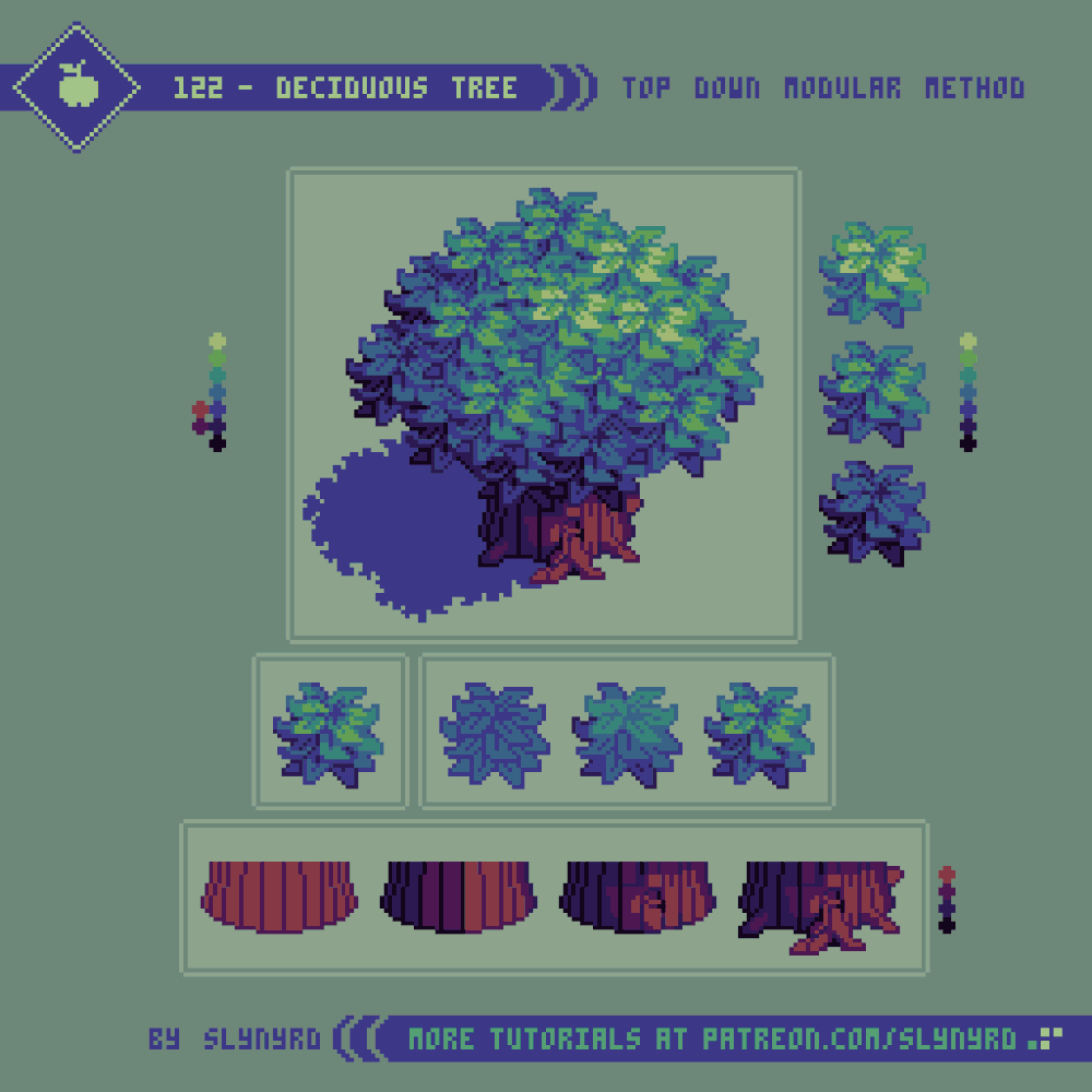 Pixelblog 44 Top Down Trees — SLYNYRD