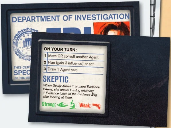 Each Agent also has a special ability that may be activated or triggered once per turn!
